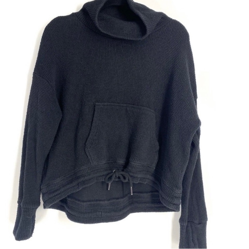 Sweaty Betty London Black Funnel Neck Pullover L